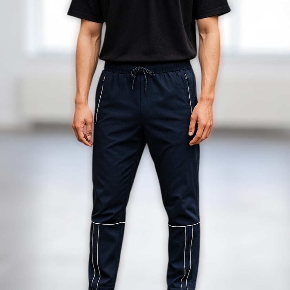 New $89.99 GALAXY BY HARVIC Mens Jogger Pants Navy Blue Size XXL Activewear Gym